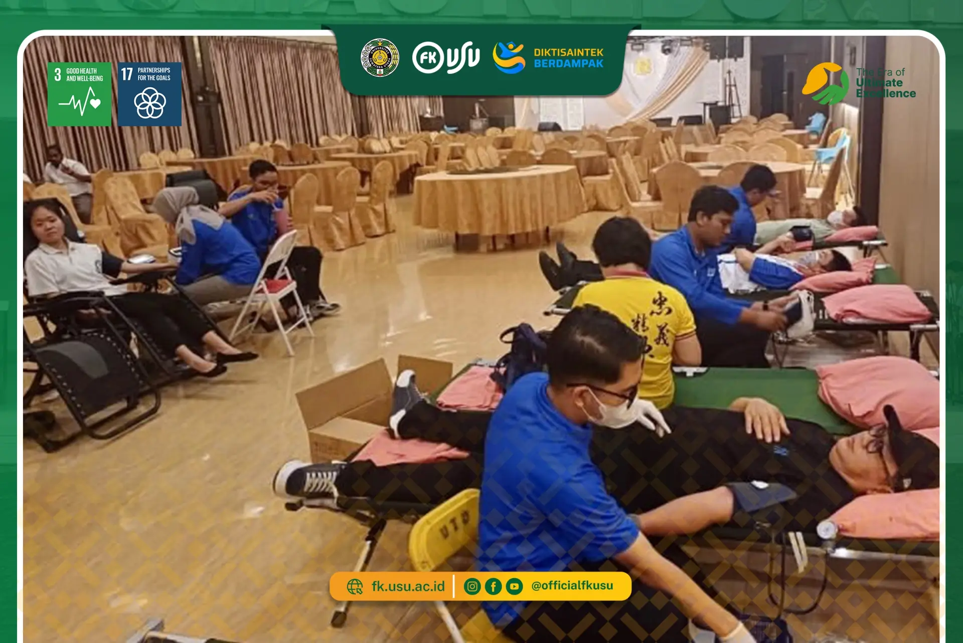 Wujud Kepedulian Sosial, PPDS Patologi Klinik FK USU Selenggarakan Kegiatan Donor Darah
